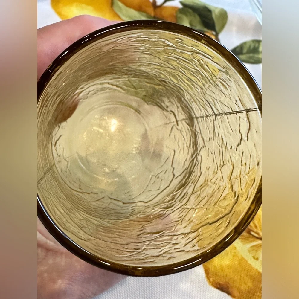 Vintage Anchor Hocking set of 6 Textured drinking glasses in excellent condition